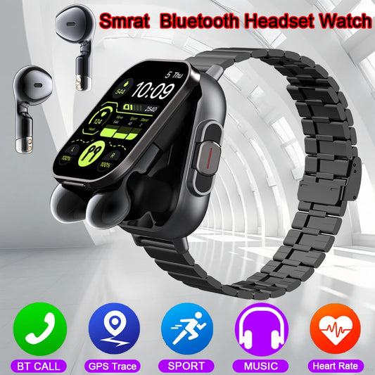 2024 Smart Watch 2 in 1 With Earphone